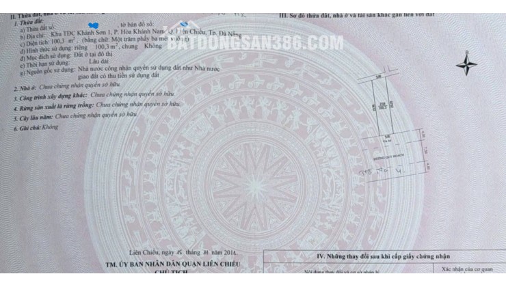 Bán đất mặt tiền Trà Na 4, phường Hòa Khánh Nam